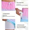 imageSILKWORLD Mens Swimming Trunks 2 in 1 Quick Dry Bathing Suit Elastic Waist Beach Shorts with Zipper PocketsPink Blue