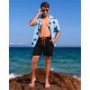 imageSILKWORLD Mens Swimming Trunks with Compression Liner 2 in 1 QuickDry Swim Shorts with Zipper PocketsBlack