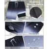imageSILKWORLD Mens Swimming Trunks with Compression Liner 2 in 1 QuickDry Swim Shorts with Zipper PocketsBlack and White Gradient