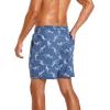 imageSILKWORLD Mens Swimming Trunks with Compression Liner 2 in 1 QuickDry Swim Shorts with Zipper PocketsBlue Fish