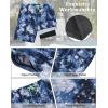 imageSILKWORLD Mens Swimming Trunks with Compression Liner 2 in 1 QuickDry Swim Shorts with Zipper PocketsBlue Tie Dye