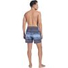 imageSILKWORLD Mens Swimming Trunks with Compression Liner 2 in 1 QuickDry Swim Shorts with Zipper PocketsDark Grey Stripes