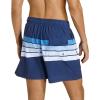 imageSILKWORLD Mens Swimming Trunks with Compression Liner 2 in 1 QuickDry Swim Shorts with Zipper PocketsNavy Stripe