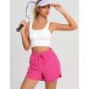 imageSILKWORLD Womens Athletic Running Shorts Quick Dry Summer Gym Shorts with Zipper PocketsPack of 2BlackRose