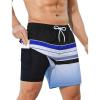 Black White Blue Stripe