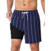 Navy&white Vertical Stripes