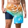 Orange Blue Coconut Tree