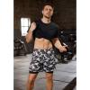 imageSILKWORLD 23 Pack Mens 2 in 1 Running Shorts Quick Dry Athletic Grym Workout Compression Shorts with Zipper PocketsBlackArmy Green Camo