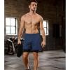 imageSILKWORLD 23 Pack Mens 2 in 1 Running Shorts Quick Dry Athletic Grym Workout Compression Shorts with Zipper PocketsBlackNavy
