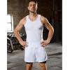 imageSILKWORLD 23 Pack Mens 2 in 1 Running Shorts Quick Dry Athletic Grym Workout Compression Shorts with Zipper PocketsBlackWhite