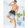 imageSILKWORLD Mens 9quot Swim Trunks Quick Dry Mens Bathing Suit Mesh Lining Board Shorts with PocketsBlack Gray Gradient