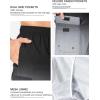 imageSILKWORLD Mens 9quot Swim Trunks Quick Dry Mens Bathing Suit Mesh Lining Board Shorts with PocketsBlack Gray Gradient