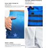 imageSILKWORLD Mens 9quot Swim Trunks Quick Dry Mens Bathing Suit Mesh Lining Board Shorts with PocketsBlue Black Flag