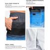 imageSILKWORLD Mens 9quot Swim Trunks Quick Dry Mens Bathing Suit Mesh Lining Board Shorts with PocketsBlue Black Stripe