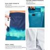 imageSILKWORLD Mens 9quot Swim Trunks Quick Dry Mens Bathing Suit Mesh Lining Board Shorts with PocketsBlue Gradient Navy