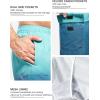imageSILKWORLD Mens 9quot Swim Trunks Quick Dry Mens Bathing Suit Mesh Lining Board Shorts with PocketsDark Green Gradient