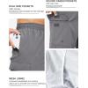 imageSILKWORLD Mens 9quot Swim Trunks Quick Dry Mens Bathing Suit Mesh Lining Board Shorts with PocketsGray