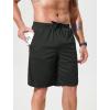 imageSILKWORLD Mens Athletic Basketball Shorts  10quot Mesh Cool Dry Gym Workout Shorts with Liner and Zipper Pockets2pcsBlackpitch Grey