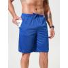 imageSILKWORLD Mens Athletic Basketball Shorts  10quot Mesh Cool Dry Gym Workout Shorts with Liner and Zipper Pockets2pcsBlackroyal