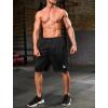 imageSILKWORLD Mens Athletic Basketball Shorts  10quot Mesh Cool Dry Gym Workout Shorts with Liner and Zipper Pockets2pcsBlackwhite
