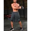imageSILKWORLD Mens Athletic Basketball Shorts  10quot Mesh Cool Dry Gym Workout Shorts with Liner and Zipper Pockets2pcsNavypitch Gre