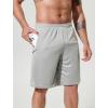 imageSILKWORLD Mens Athletic Basketball Shorts  10quot Mesh Cool Dry Gym Workout Shorts with Liner and Zipper Pockets2pcsNavysteel