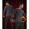 imageSILKWORLD Mens LongSleeve Compression Shirt BaseLayer Running TopB9fleece Lined3packblack hemp Grey grey