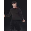 imageSILKWORLD Mens LongSleeve Compression Shirt BaseLayer Running TopCrewneck2 Pack Black  White