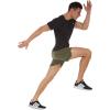 imageSILKWORLD Mens Running Stretch Quick Dry Shorts with Zipper PocketsPack of 23Black  Army Green  Light Grey Pack of 3