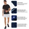 imageSILKWORLD Mens Running Stretch Quick Dry Shorts with Zipper PocketsPack of 23Black  White Pack of 2
