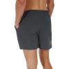 imageSILKWORLD Mens Running Stretch Quick Dry Shorts with Zipper PocketsPack of 23Black dark Grey bluepack of 3
