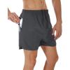 imageSILKWORLD Mens Running Stretch Quick Dry Shorts with Zipper PocketsPack of 23Black dark Grey bluepack of 3
