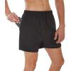 imageSILKWORLD Mens Running Stretch Quick Dry Shorts with Zipper PocketsPack of 23Black3 Pack of 3