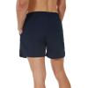imageSILKWORLD Mens Running Stretch Quick Dry Shorts with Zipper PocketsPack of 23Dark Navy army Green light Greypack of 3