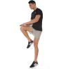 imageSILKWORLD Mens Running Stretch Quick Dry Shorts with Zipper PocketsPack of 23Dark Navy army Green light Greypack of 3