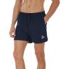 imageSILKWORLD Mens Running Stretch Quick Dry Shorts with Zipper PocketsPack of 23Dark Navy dark Grey whitepack of 3