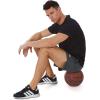 imageSILKWORLD Mens Running Stretch Quick Dry Shorts with Zipper PocketsPack of 23Deep Grey  Light Grey  Steelbluepack of 3