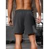 imageSILKWORLD Mens Running Stretch Quick Dry Shorts with Zipper PocketsPack of 23Deep Grey deep Navy blackno Liner