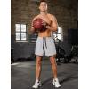 imageSILKWORLD Mens Running Stretch Quick Dry Shorts with Zipper PocketsPack of 23Light Grey army Green blackno Liner