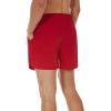 imageSILKWORLD Mens Running Stretch Quick Dry Shorts with Zipper PocketsPack of 23Steelblue  Blue  Red Pack of 3