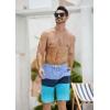 imageSILKWORLD Mens Swim Trunks with Compression Liner 9quot Beach Board Shorts Men 2 in 1 Quick Dry Bathing Suit with Pockets9 Inchblue