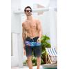 imageSILKWORLD Mens Swim Trunks with Compression Liner 9quot Beach Board Shorts Men 2 in 1 Quick Dry Bathing Suit with Pockets9 Inchcolorful Black
