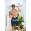 imageSILKWORLD Mens Swim Trunks with Compression Liner 9quot Beach Board Shorts Men 2 in 1 Quick Dry Bathing Suit with Pockets9 Inchcolorful Black