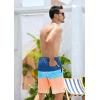 imageSILKWORLD Mens Swim Trunks with Compression Liner 9quot Beach Board Shorts Men 2 in 1 Quick Dry Bathing Suit with Pockets9 Inchorange