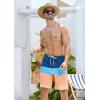 imageSILKWORLD Mens Swim Trunks with Compression Liner 9quot Beach Board Shorts Men 2 in 1 Quick Dry Bathing Suit with Pockets9 Inchorange