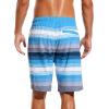 imageSILKWORLD Mens Swim Trunks with Compression Liner 9quot Beach Board Shorts Men 2 in 1 Quick Dry Bathing Suit with Pockets9inchblue White
