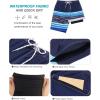 imageSILKWORLD Mens Swim Trunks with Compression Liner 9quot Beach Board Shorts Men 2 in 1 Quick Dry Bathing Suit with Pockets9inchnavyblue