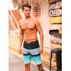 imageSILKWORLD Mens Swim Trunks with Compression Liner 9quot Beach Board Shorts Men 2 in 1 Quick Dry Bathing Suit with PocketsBlackblue