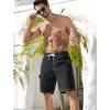 imageSILKWORLD Mens Swim Trunks with Compression Liner QuickDry 10quot Stretch Beach ShortsBlack