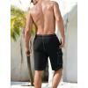 imageSILKWORLD Mens Swim Trunks with Compression Liner QuickDry 10quot Stretch Beach ShortsBlack